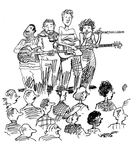 Band playing.