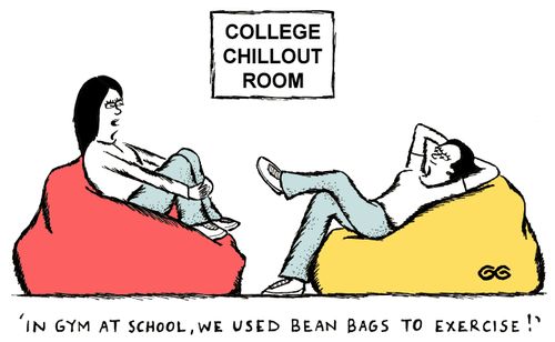 'In gym at school, we used bean bags to exercise!'