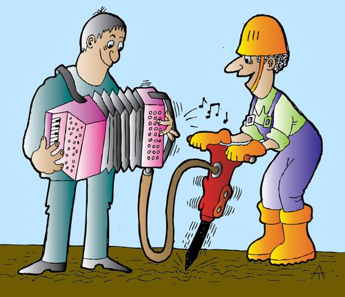 Woker and Accordionist