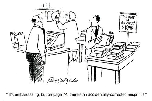 'It's embarrassing, but on page 74, there's an accidentally-corrected misprint.'