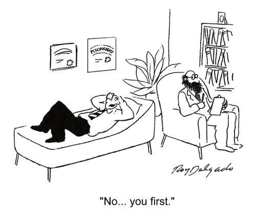 'No... you first.'