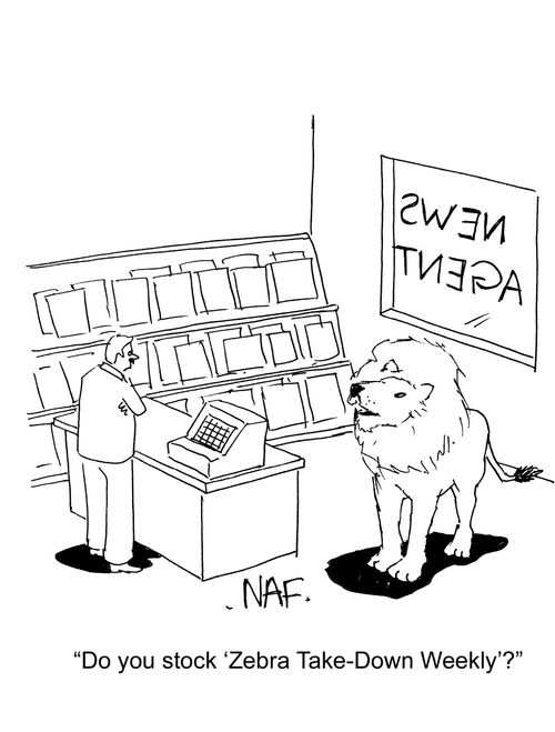 "Do you stock Zebra Take Down Weekly?"