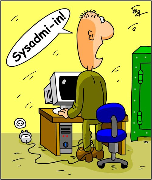 System failure - calling for sysadmin...