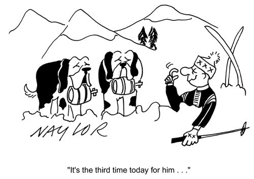 'It's the third time today for him . . .'
