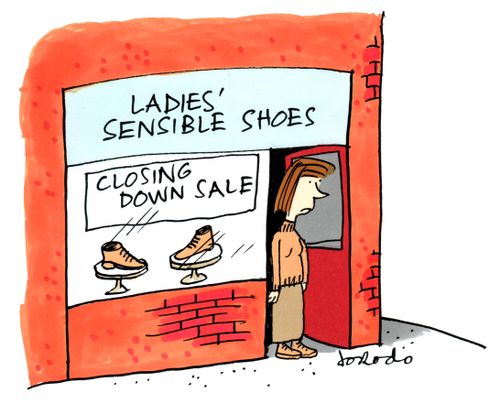 Ladies' Sensible Shows: Closing down sale.
