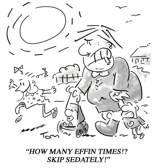'How many effin times!? Skip Sedately!'