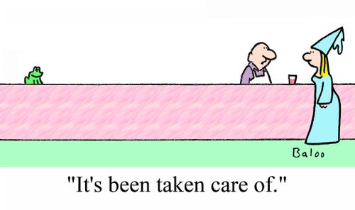 'It's been taken care of.'