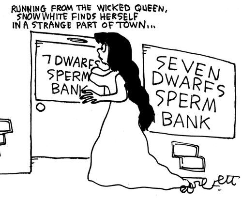 Running from the wicked queen, Snow White finds herself in a strange part of town...