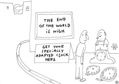 The end of the world is nigh - Get your specially adapted clock here