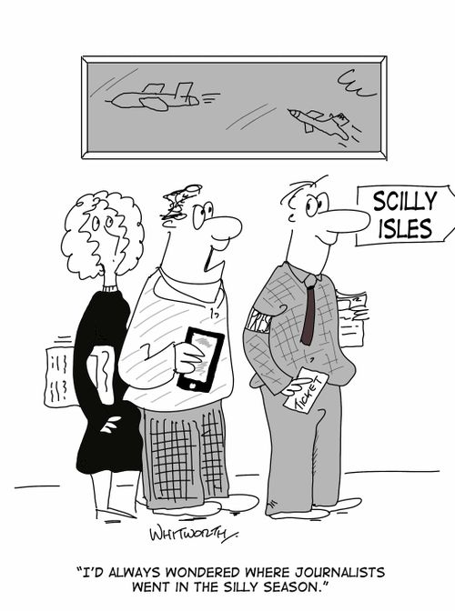 'I'd always wondered where journalists spent the silly season.'