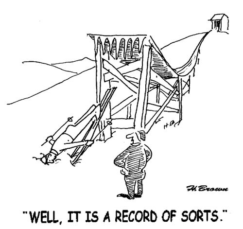 'Well, it is a record of sorts.'