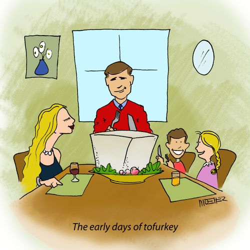 The early days of tofurkey.