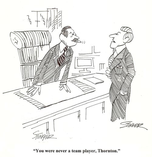 'You were never a team player, Thornton.'
