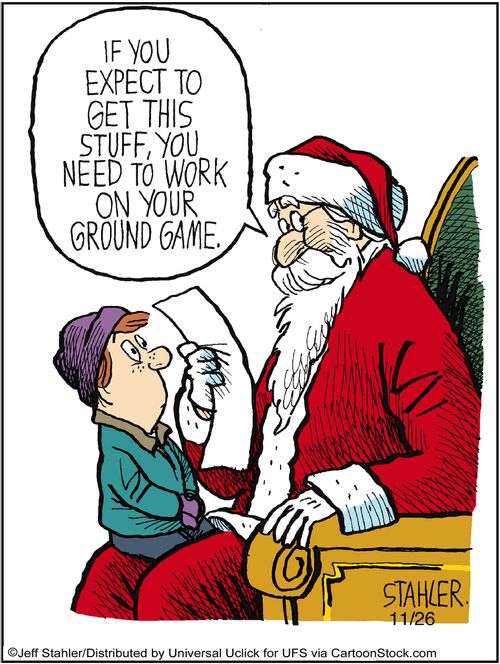 'If you expect to get this stuff, you need to work on your ground game.'