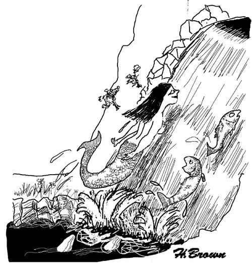 Mermaid spawning time.