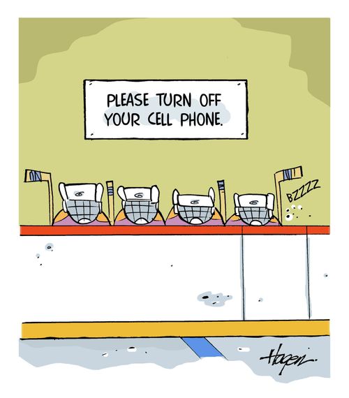 Hockey and Cell Phones