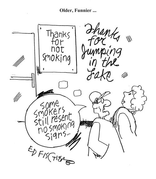'Some smokers still resent no smoking signs. . .'