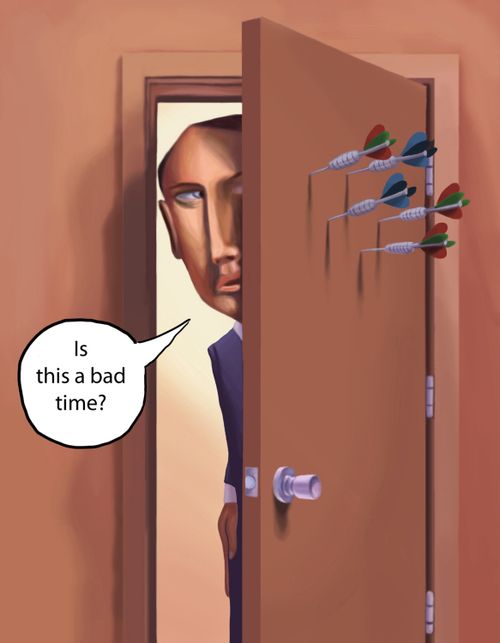 'Is this a bad time.'