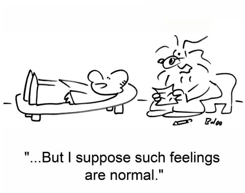 '...But I suppose such feelings are normal.'