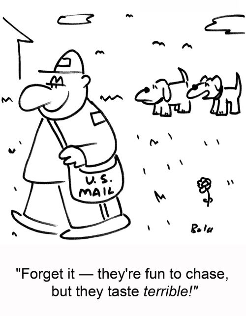 'Forget it -- they're fun to chase, but they taste terrible!'