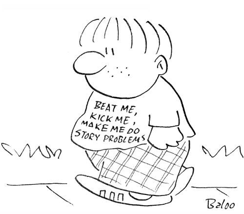 Beat Me, Kick Me, Make Me Do Story Problems.