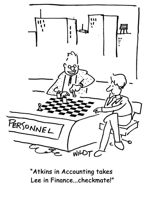 Atkins in Accounting takes Lee in Finance...checkmate!