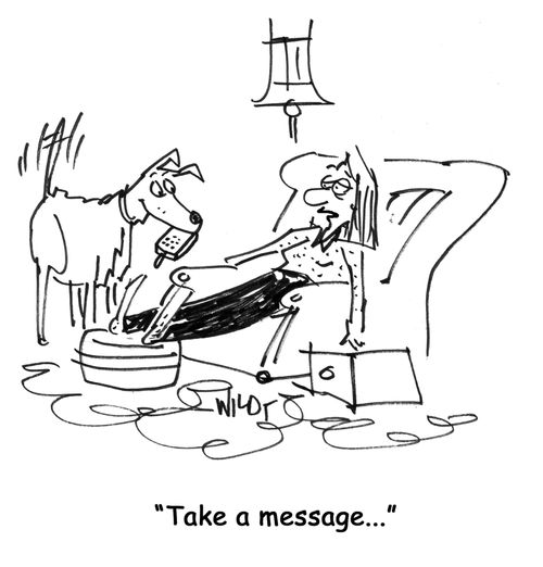 'Take a message...'