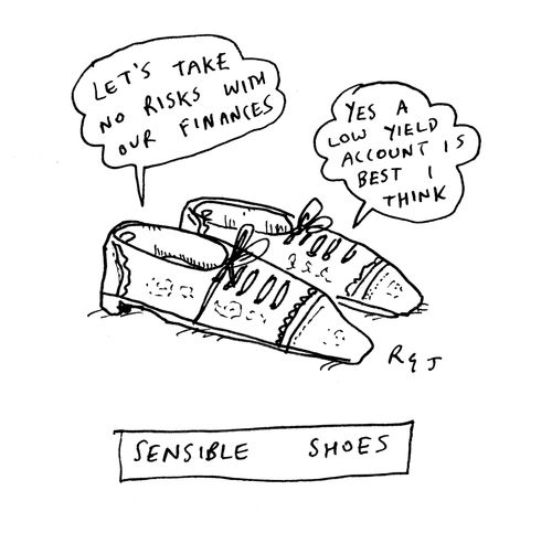 Sensible shoes.