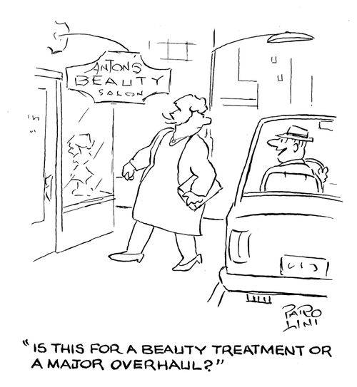 'Is this for a beauty treatment or a major overhaul?'