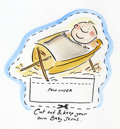 Cut out and keep your own Baby Jesus.