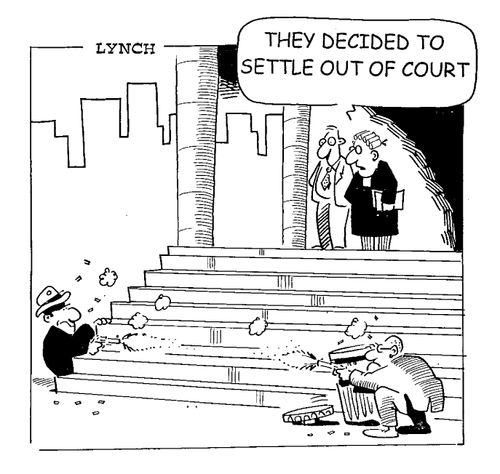 They decided to settle out of court.