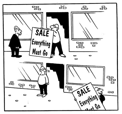 Sale...Everything must go...