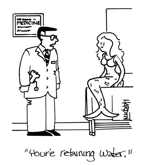 'You're retaining water.'