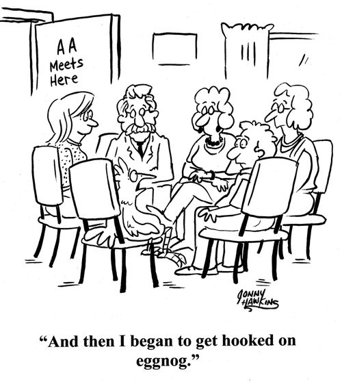 Chicken: 'And then I began to get hooked on eggnog.'