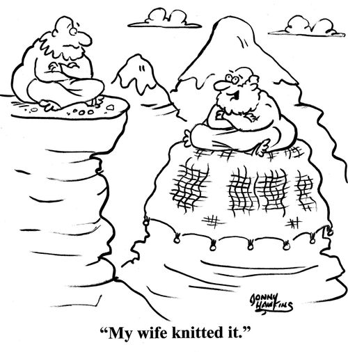 Guru about mountaintop covering: 'My wife knitted it.'