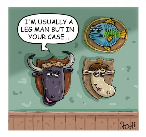 'I'm normally a leg man, but in your case.'