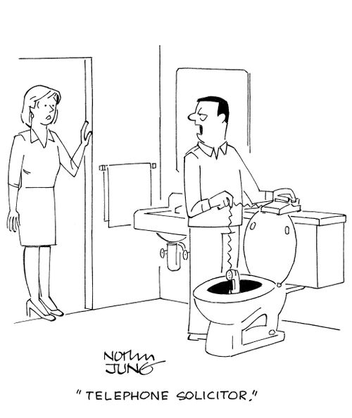 'Telephone solicitor.'