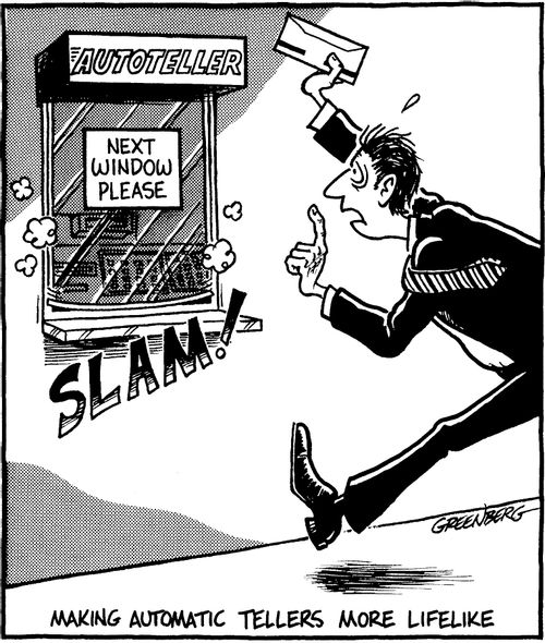 Making automatic tellers more lifelike.