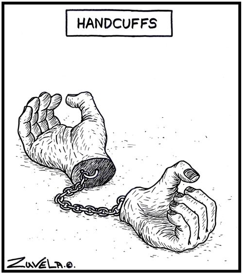 Handcuffs.