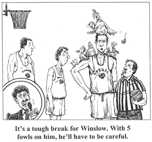 'It's a tough break for Winslow. With 5 fowls on him, he'll have to be careful.'