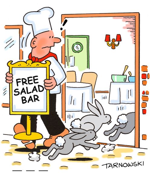 Free salad bar.