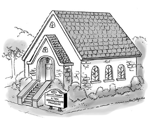 'A ten commandments franchise.'