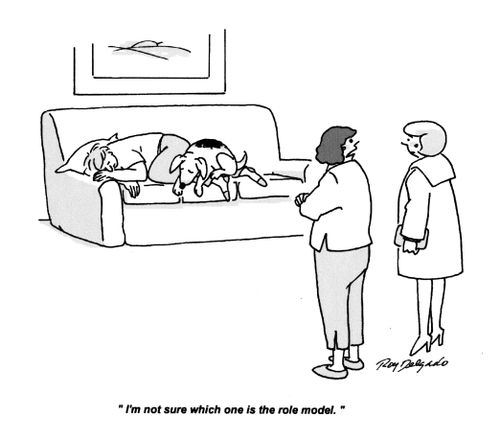 'I'm not sure which one is the role model.'