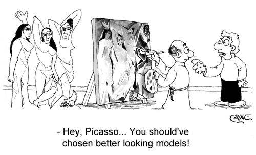 "Hey Picasso...you should have chosen better looking models!"