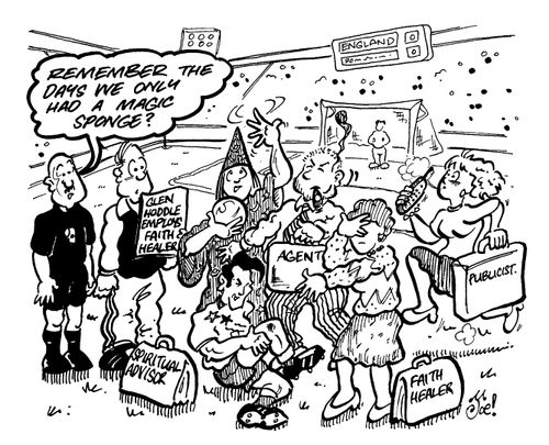 'Glen Hoddle employs faith healer' "Remember the days we only had a magic sponge?"