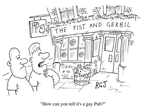 How can you tell it's a gay pub?