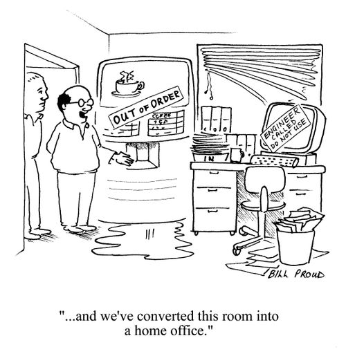 '...and we've converted this room into a home office.'