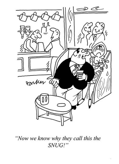 'Now we know why they call this the SNUG!'