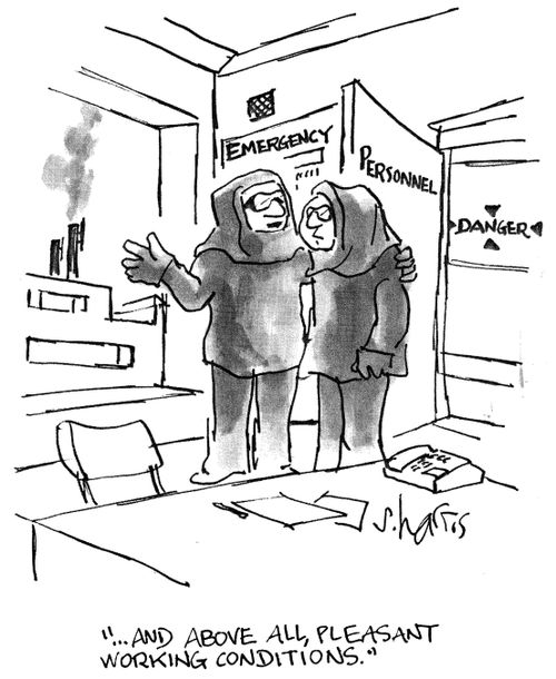 'And above all, pleasant working conditions.'