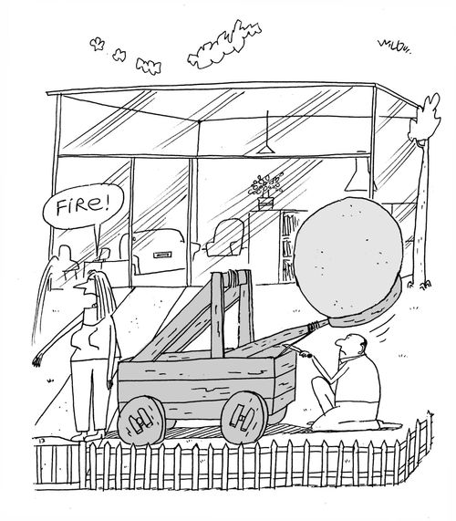 People in glass houses...